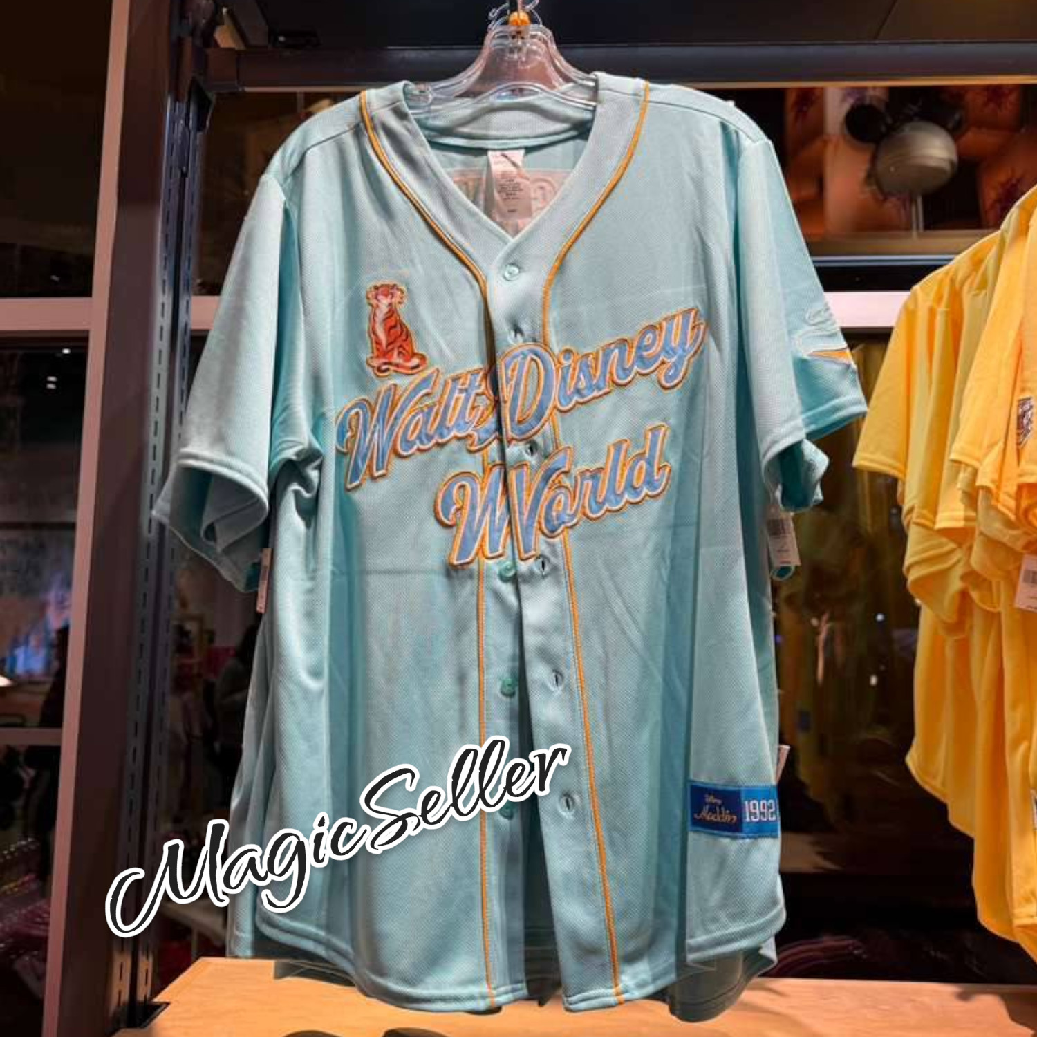Disney Parks 2026 Walt Disney World Jasmine 92 Baseball Jersey Size M New