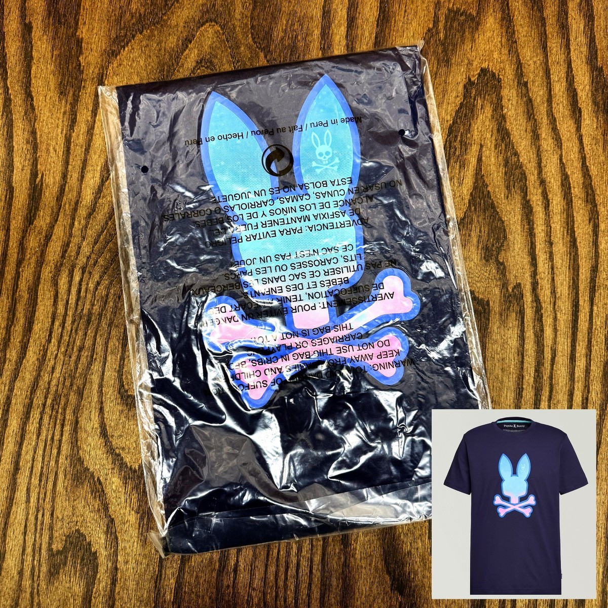 【coolorder２点】Psycho Bunny　マフラー　ネイビー サイコバニー】カシミヤチェックマフラー | Psycho Bunny | 松坂屋