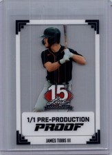 James Tibbs III 2025 Leaf National NSCC Baseball 1/1 Pre Production Proof