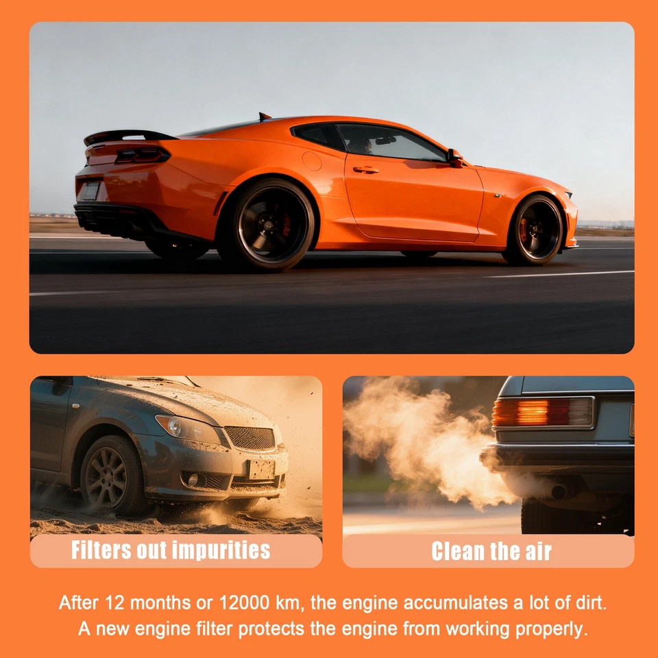 Filtro de aire del motor 68081249AC para Dodge Journey Avenger Chrysler 200 3,6 L Foto 4 de 4