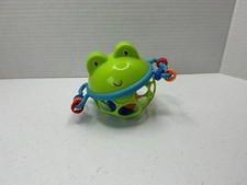 Oball Frog Infant Baby Toy Rattle Easy Grip