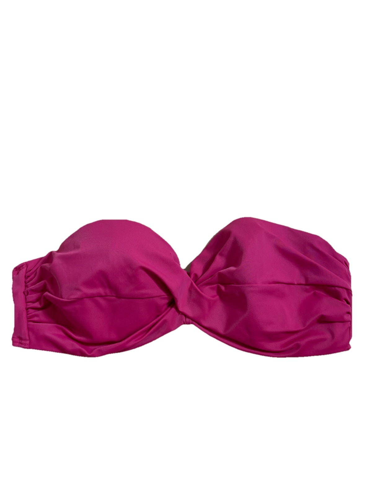 Victoria's Secret Swim Twist Strapless Bikini Top Size 34C Hot Pink
