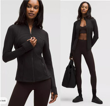 Lululemon Women's Define Jacket Luon Black Full Zip Thumb Holes, Size 6