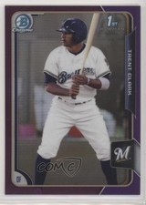 2015 Bowman Draft Chrome Purple Refractor 115/250 Trent Grisham Clark #34 00kj