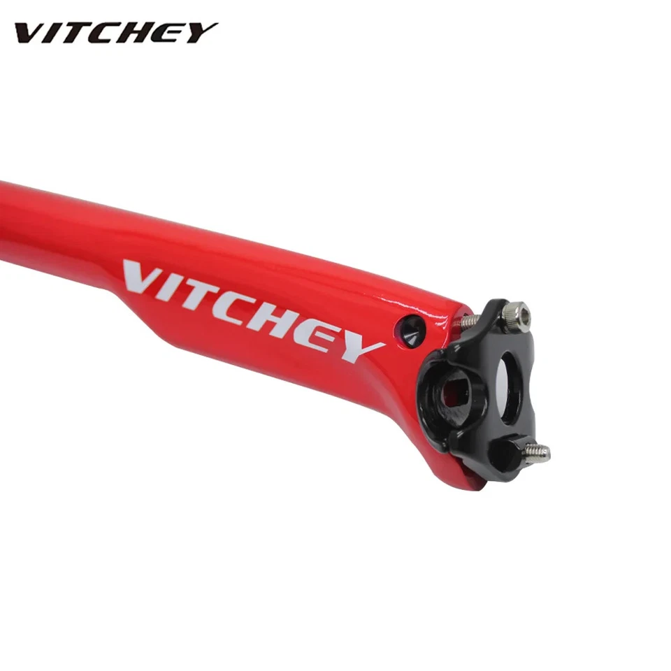 Tija de sillín de bicicleta de carbono tubo de asiento de bicicleta de carretera de montaña 27,2/30,8/31,6*350/400 mm Foto 4 de 4