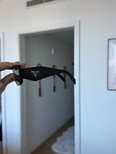 Prada PR17WS 1AB5S049 Women's Sunglasses 49 mm Black / Dark Grey Lens