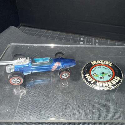 #ad Vintage Hot Wheels Redline Blue 1969 Brabham Repco F1 Hong Kong $49.99