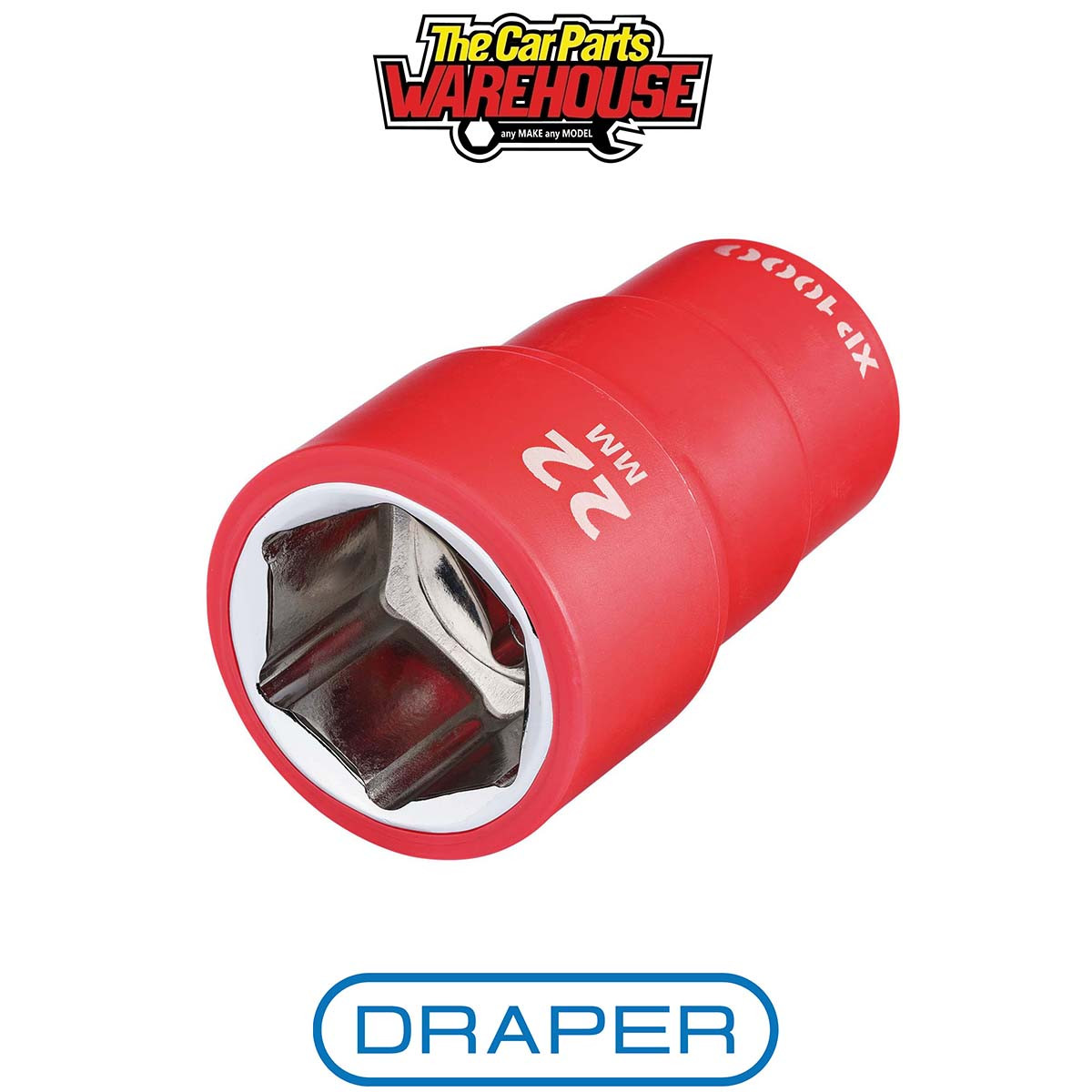 Draper 18041 XP1000 VDE Socket 1/2"" Sq Dr 22mm
