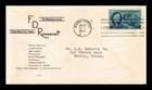 DR JIM STAMPS US COVER ROOSEVELT MEMORIAM FOUR FREEDOMS FDC SCOTT 933