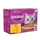 Whiskas 1+ Poultry Feasts Adult Wet Cat Food Pouches in Gravy 12 x 85g