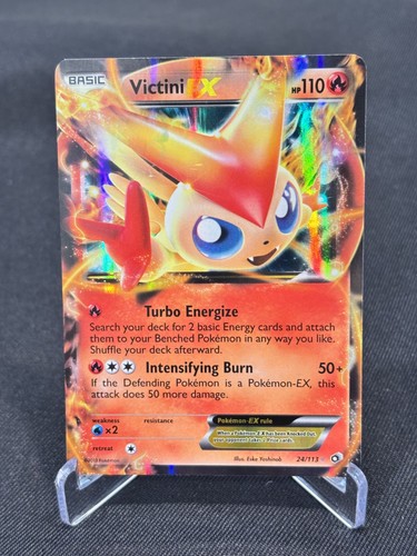 Pokemon Victini EX Holo Legendary Treasures 24/113 MP TCG ENG