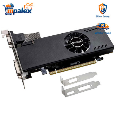 Radeon RX 550 4GB GDDR5 128-Bit Low Profile Grafikkarte DVI HDMI VGA Display