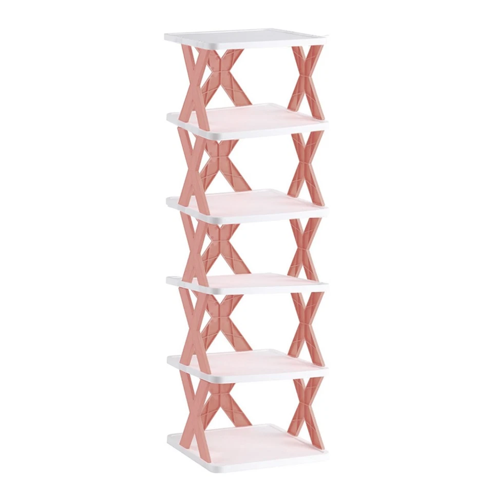 Zapatero 6 estantes de almacenamiento Estante modular H82 Ahorro de espacio