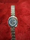 Vintage Seiko 6139-6005 Automatic Chronograph Watch 1970's For Parts Not Working