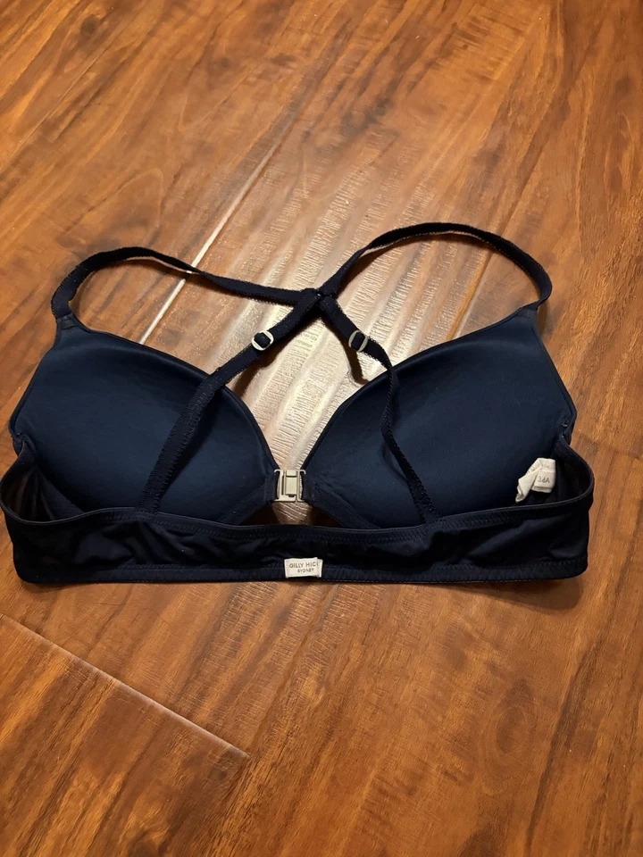 Golly Hicks Sydney Black Underwire Push Up Bra 34A Cross Back - Image 2 of 4