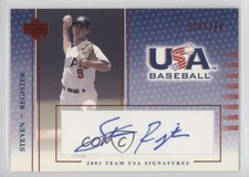 2003 USA Baseball Team Signatures Blue Ink 24/250 Steven Register #S-3 Auto n1u