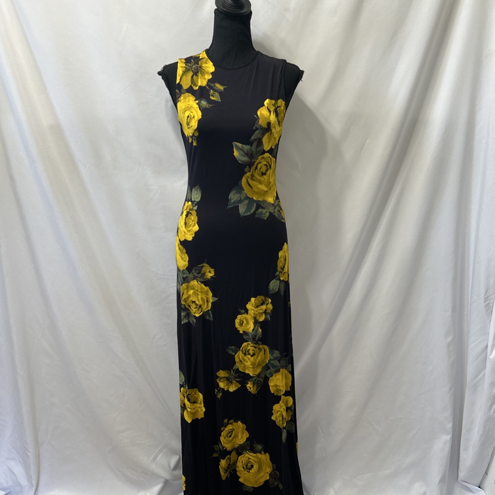 Alice + Olivia Women's Delora Floral Open Back Maxi Dress Size 6