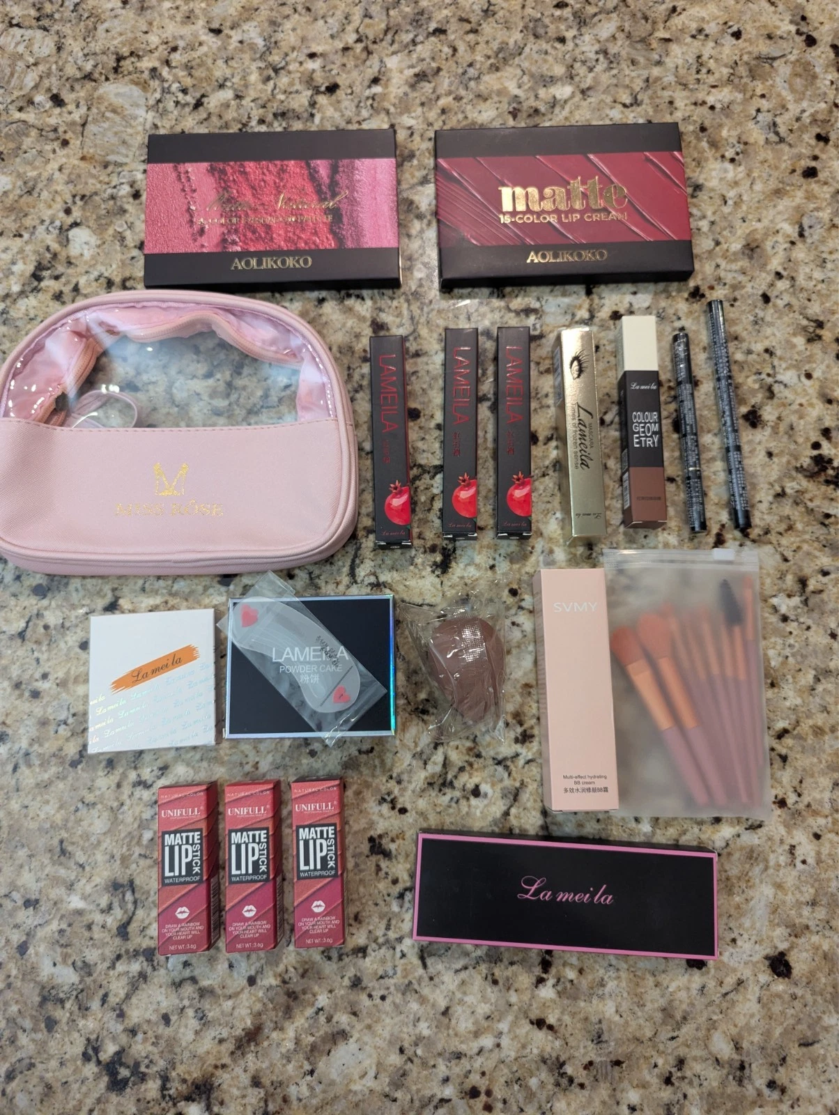 Miss Rose 27pc All in One Makeup Kit Sweet Romance HZB-002