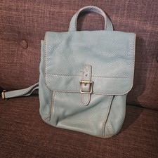 Fossil Vintage  Genuine Leather Crossbody Turquoise Blue