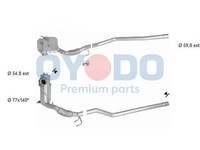 Oyodo DPF RußPartikelfilter Dieselpartikelfilter 20N0129-OYO FüR VW Tiguan TDI
