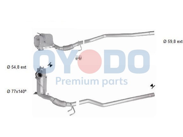 Oyodo DPF RußPartikelfilter Dieselpartikelfilter 20N0129-OYO FüR VW Tiguan TDI-image