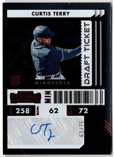 2022 Chronicles Contenders Rookie Ticket Draft Red CURTIS TERRY 54 63/75 RC Auto