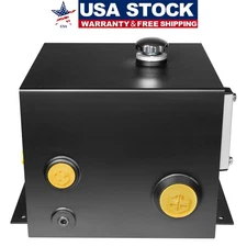 7-Gallon Hydraulic Fluid Reservoir Tank 14 Gauge Steel Fit for Hydraulic Systems