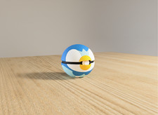 Plinfa Pokéball – 3D-Druck | Fan-Design | ca. 7 cm Ø | Deko