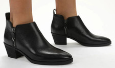 NEW  150 Vionic Cecily BLACK LEATHER Waterproof Boots women's USA 11 WIDE