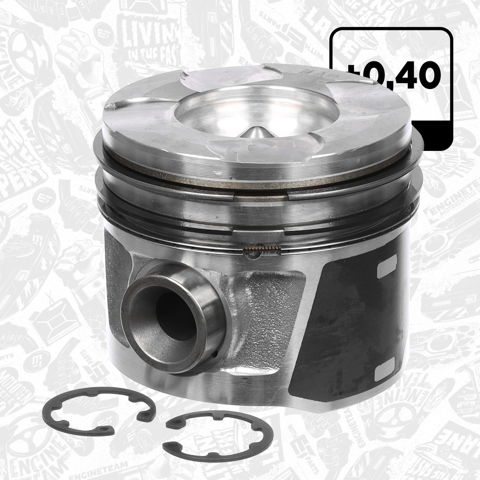 Piston with Rings and Bolts FIAT LANCIA ALFA ROMEO 1.6 198A2.000 940A3.000