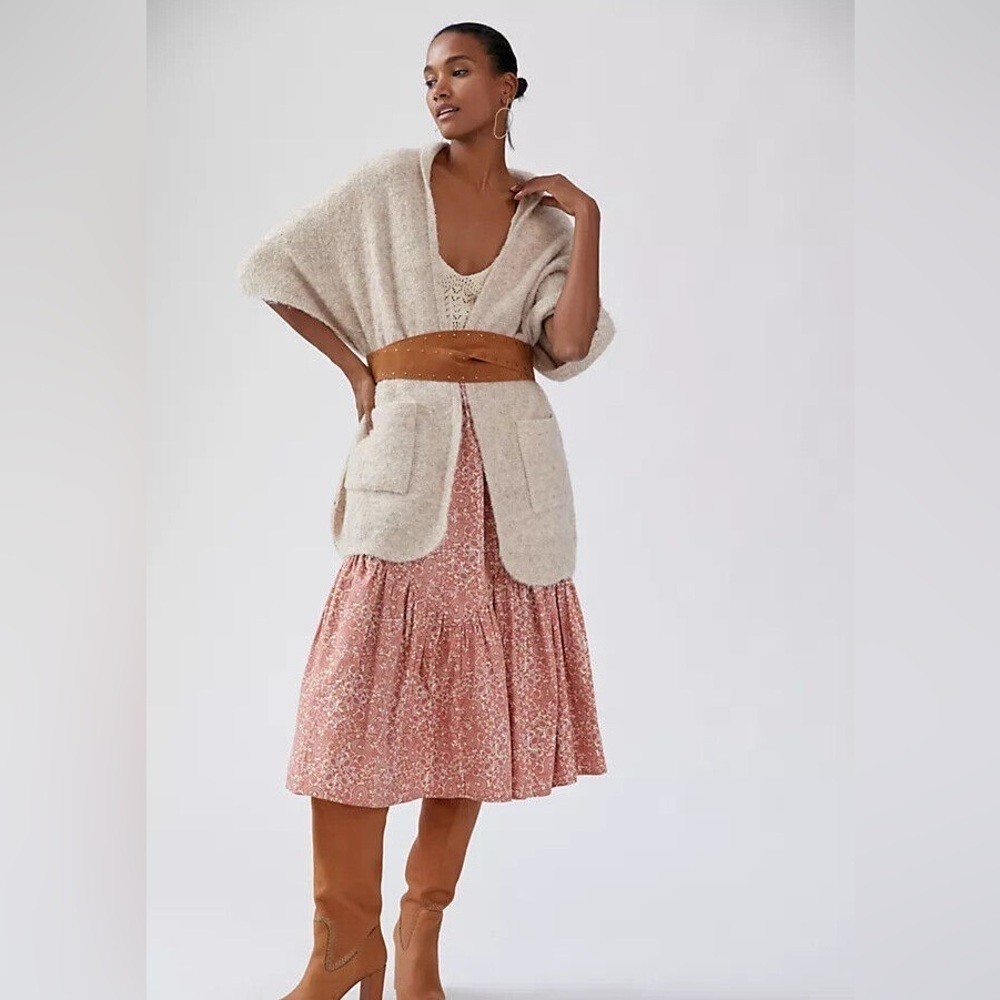NWT Anthropologie Boucle Cozy Knit Cardigan One Size image 4