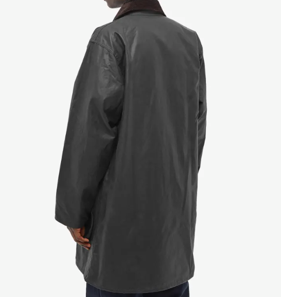 BARBOUR BORDER WAX JACKET in Sage MSRP $500 British Heritage | eBay
