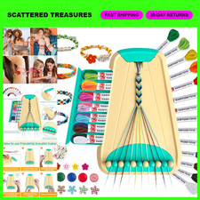 Friendship Bracelet Making Kit for Girls 8-12, 28 Pre-Cut Threads  Accessories