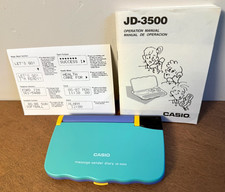 F/S Working Casio JD-3500 Message Sender Diary Portable Planner  Manual