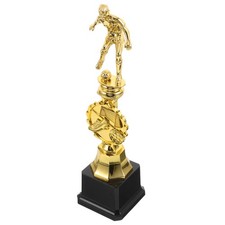Gold Plastic Football Trophy For Kids For School And Company Competitions