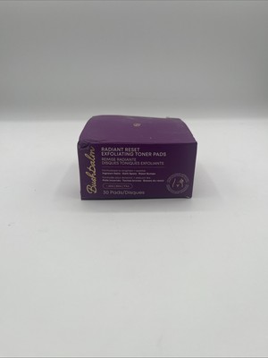 BushBalm Radiant Reset Exfoliating Toner Pads NEW