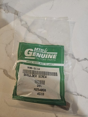 #ad #ad Cub Cadet Mtd Shoulder Screw 938 3110 $30.00