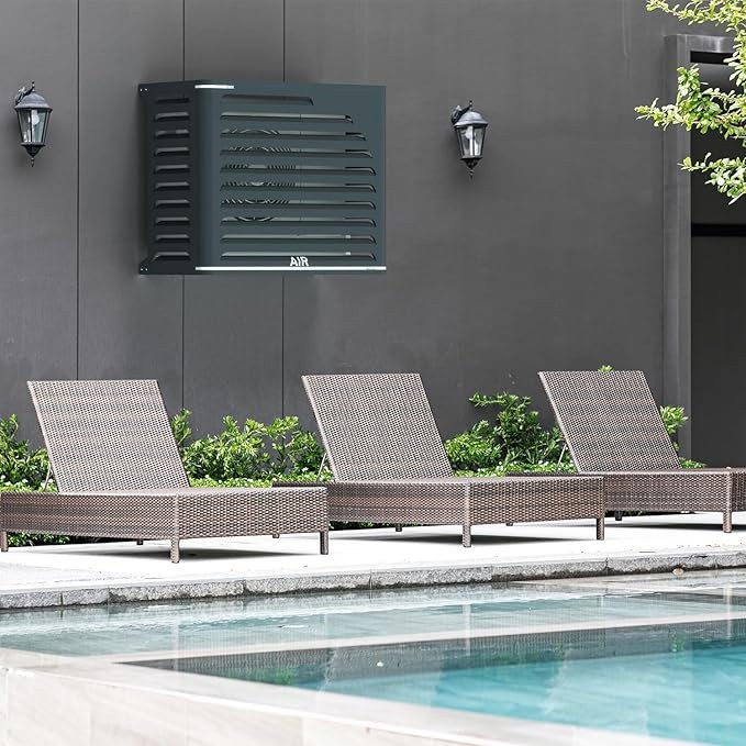 Copri Condizionatore Esterno, Copertura Condizionatore Esterna Outdoor Condizionatore D' Aria Copertura Copri Motore Condizionatore Esterno (3p: 94×40×73cm - 2