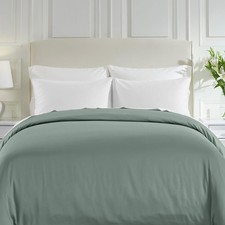 Full/Queen Size Duvet Cover Only - Natural 100 Cotton, Premium 400 Thread Co...