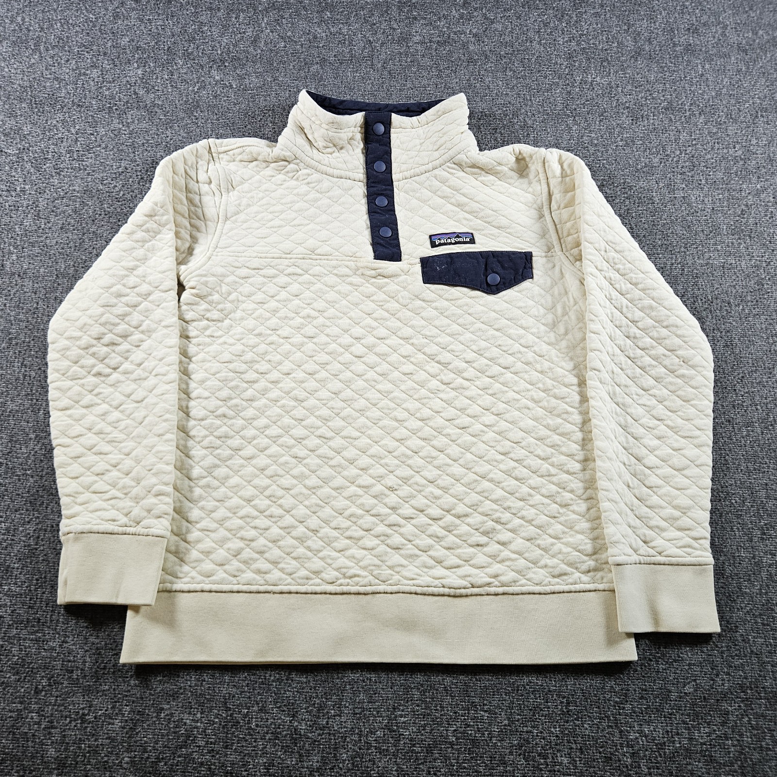 Patagonia Quilt Snap-T Womens XS Sweater Pullover Hiking Shirt Organic Cotton