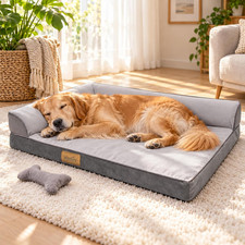 Xlarge Orthopedic Dog Bed, Calming Waterproof Memory Foam Dog Sofa Bed for Large