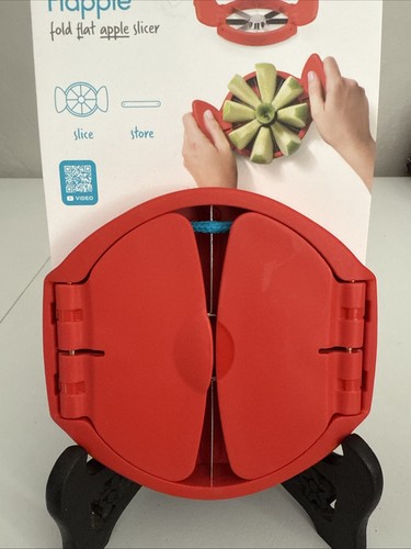 NEW Dreamfarm Flapple Fold Flat Apple Slicer Red Ultra sharp - Picture 3 of 4