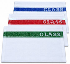 Pack de 10 paños de algodón y vidrio para bar cocina catering 50x76 cm