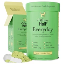 Other Half Everyday One Clean Dog Multivitamin Supplement  Daily Joint 60 Scoops