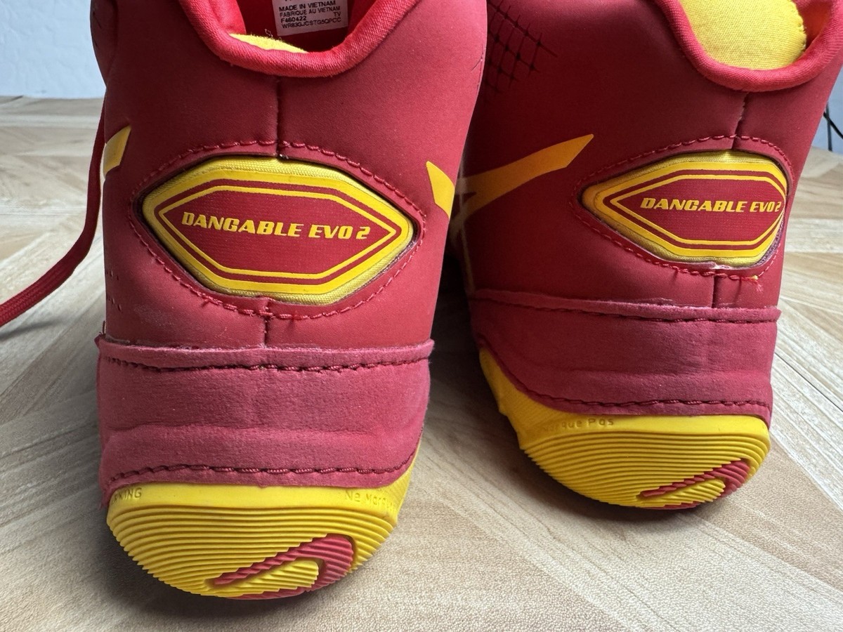 ASICS Wrestling Shoes Mens Size 12 DAN Gable EVO 2 Cranberry