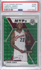 2019-20 Panini Mosaic MVPs Green Prizm LeBron James #298 PSA 9 MINT 7sd