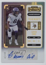 2022 Panini Contenders Rookie Championship Ticket 42/49 Lewis Cine Auto 00ht