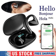 Smart Voice Translator Earbuds 144 Language Real-Time Two Way Translation Device
