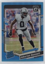 2023 Panini Donruss Optic Rated Rookie Aqua Prizm 30/299 Jakorian Bennett 0a4r