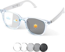 Bluetooth Audio Smart Glasses, Blue Light Glasses for Women Men, GS07-Blue